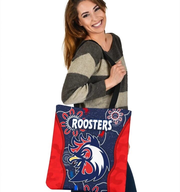 NRL Sydney Roosters Unique Indigenous Camo Tote Bag