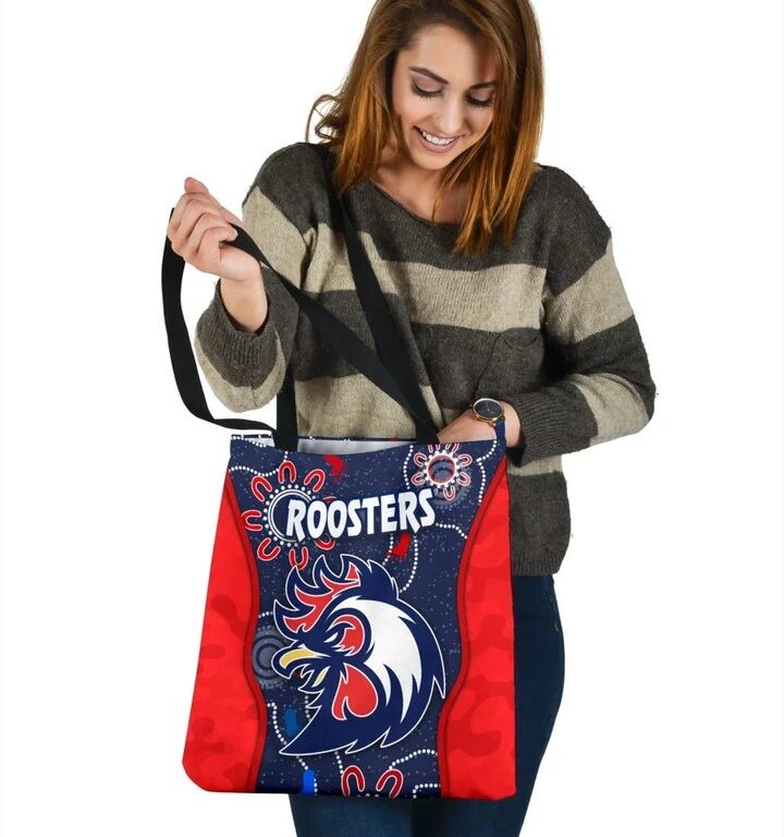 NRL Sydney Roosters Unique Indigenous Camo Tote Bag