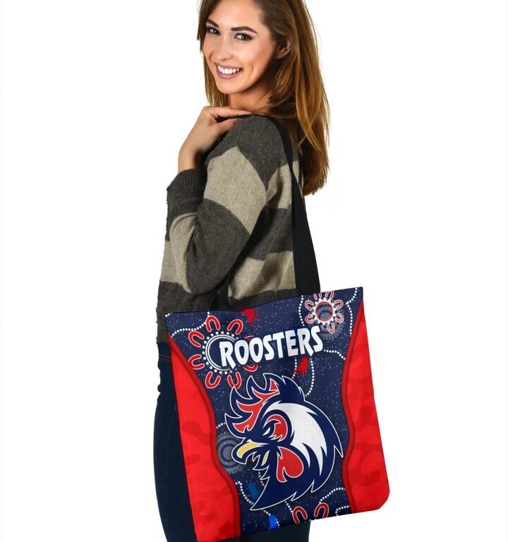 NRL Sydney Roosters Unique Indigenous Camo Tote Bag