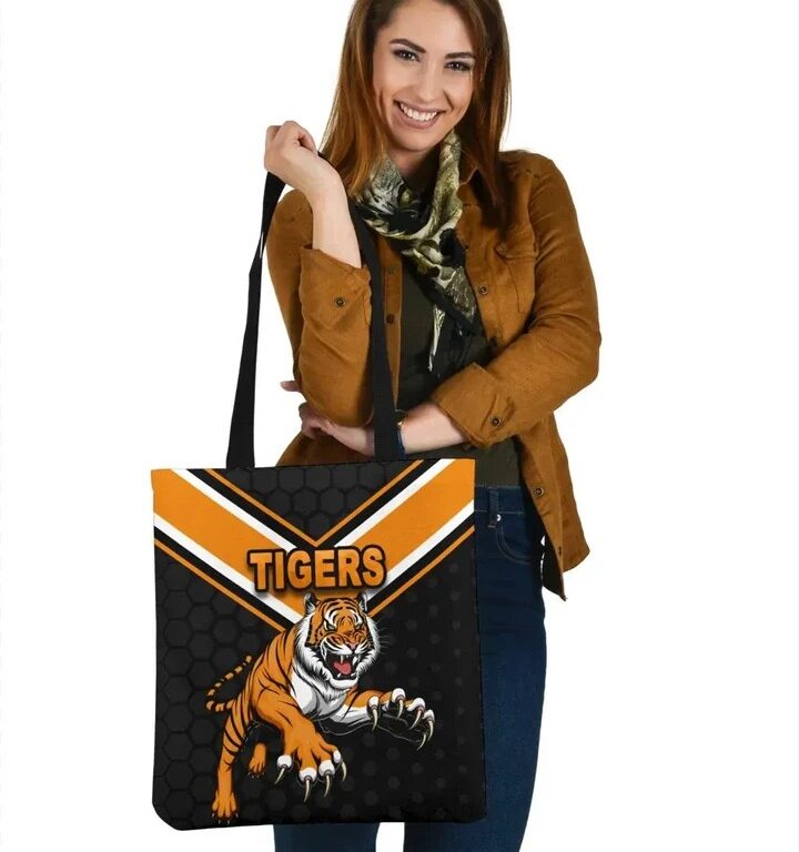 NRL Wests Tigers Black Orange Edition Tote Bag