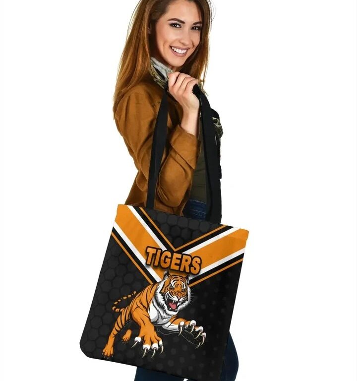 NRL Wests Tigers Black Orange Edition Tote Bag
