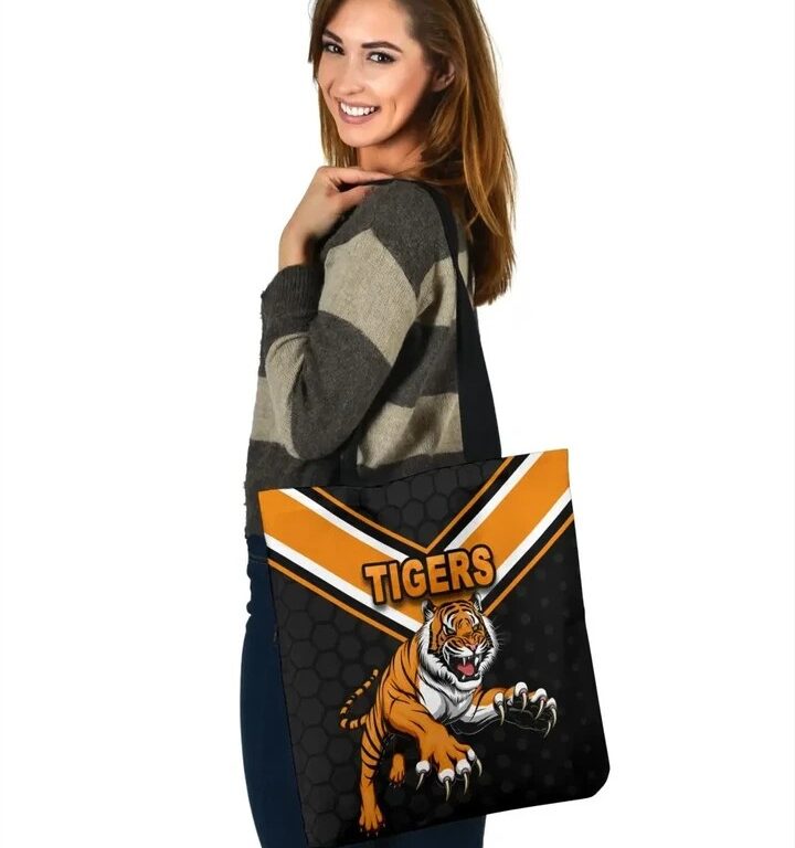 NRL Wests Tigers Black Orange Edition Tote Bag