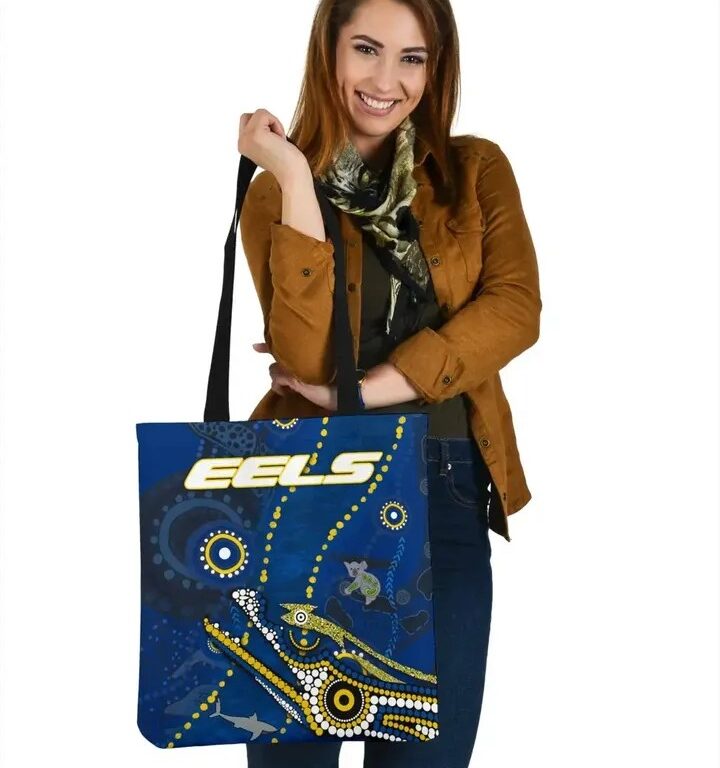 NRL Parramatta Eels Blue Indigenous Tote Bag