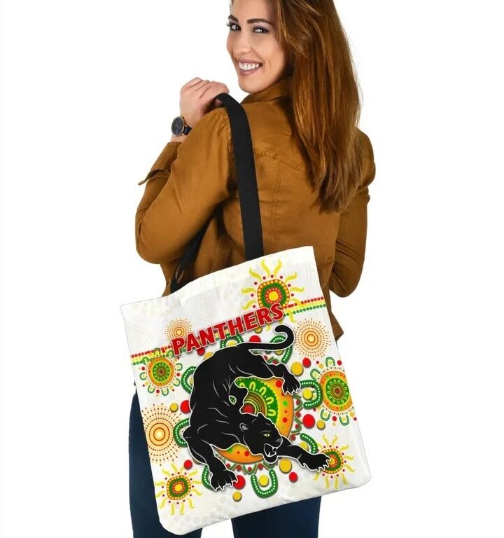 NRL Penrith Panthers Indigenous White Tote Bag