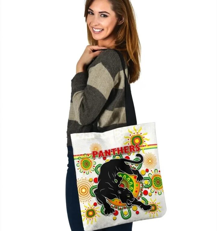 NRL Penrith Panthers Indigenous White Tote Bag