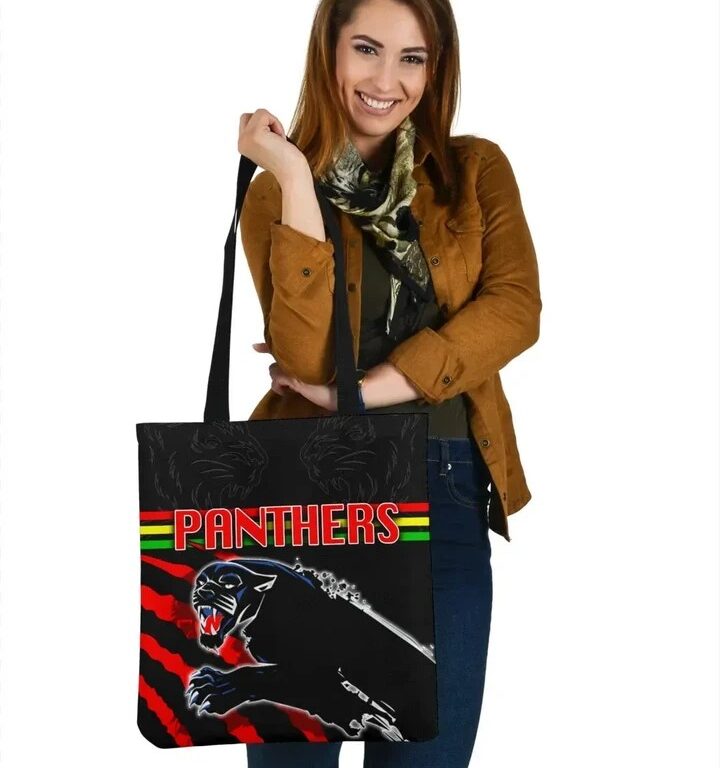 NRL Penrith Panthers Red Black Tote Bag