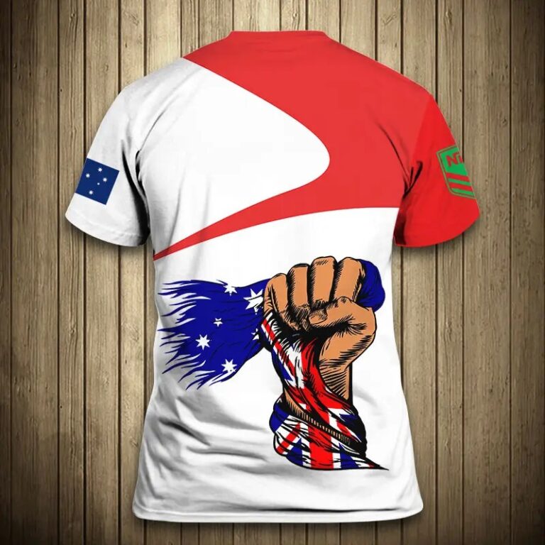 NRL Sydney Roosters Australian Flag T-Shirt