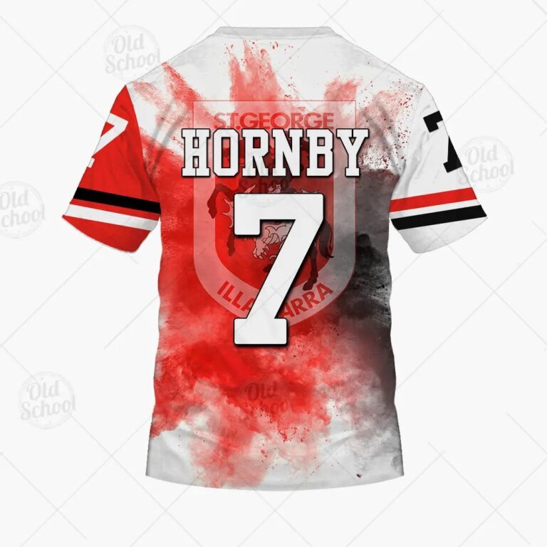NRL St. George Illawarra Dragons Ben Hornby T-Shirt T52 STYLE