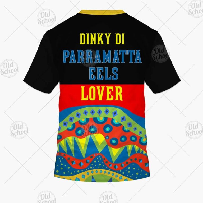 NRL Parramatta Eels Dinky Di Lover Aboriginal Flag x Indigenous T-Shirt