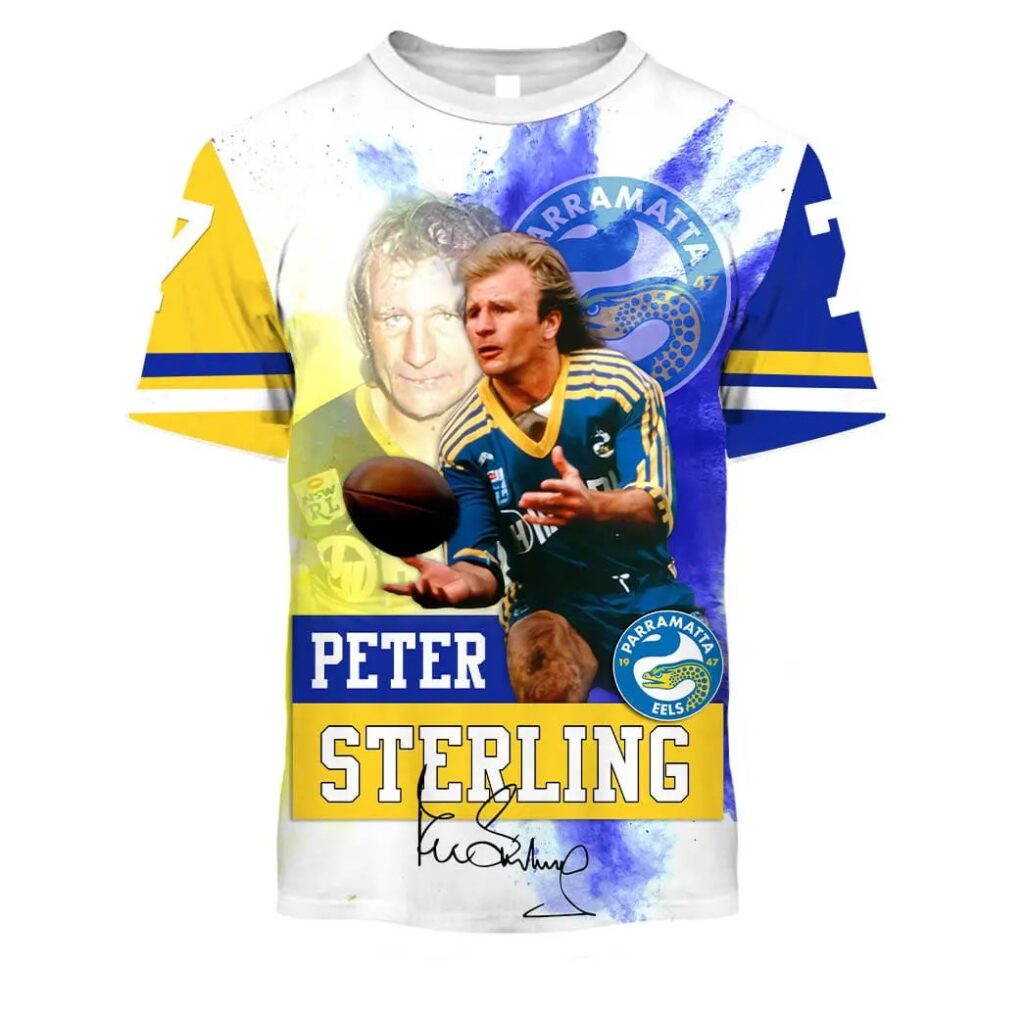 NRL Parramatta Eels Legend Peter Sterling T-Shirt