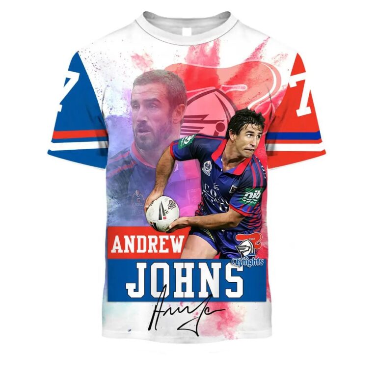 NRL Newcastle Knights Immortal Andrew Johns T-Shirt