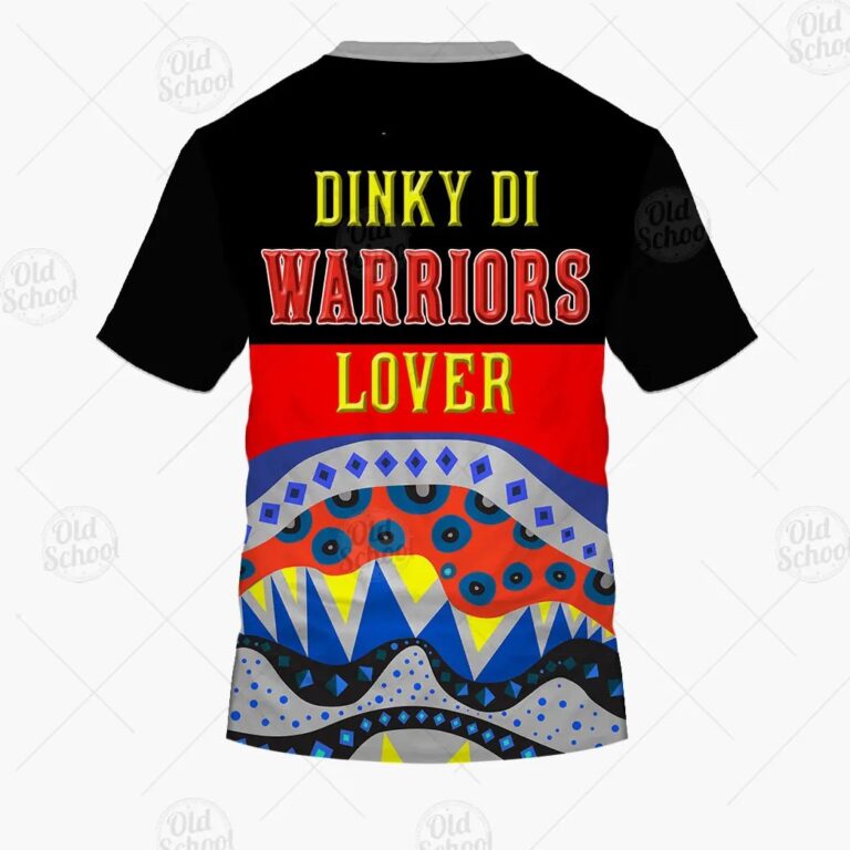 NRL New Zealand Warriors Dinky Di Lover Aboriginal Flag x Indigenous T-Shirt