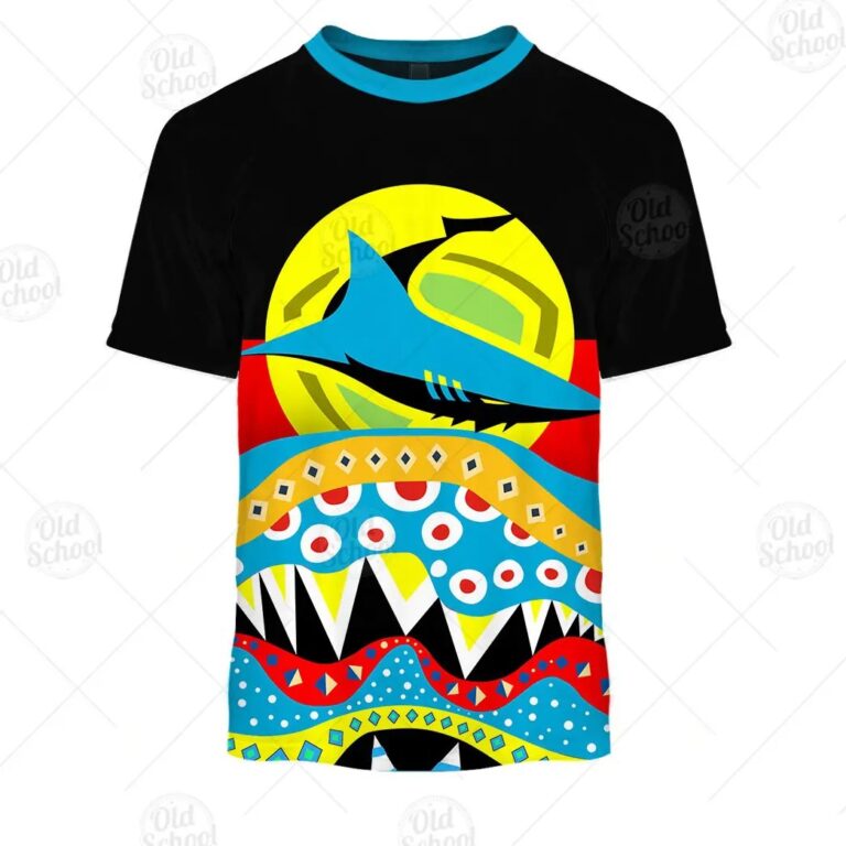 NRL Cronulla-Sutherland Sharks Dinky Di Lover Aboriginal Flag x Indigenous T-Shirt