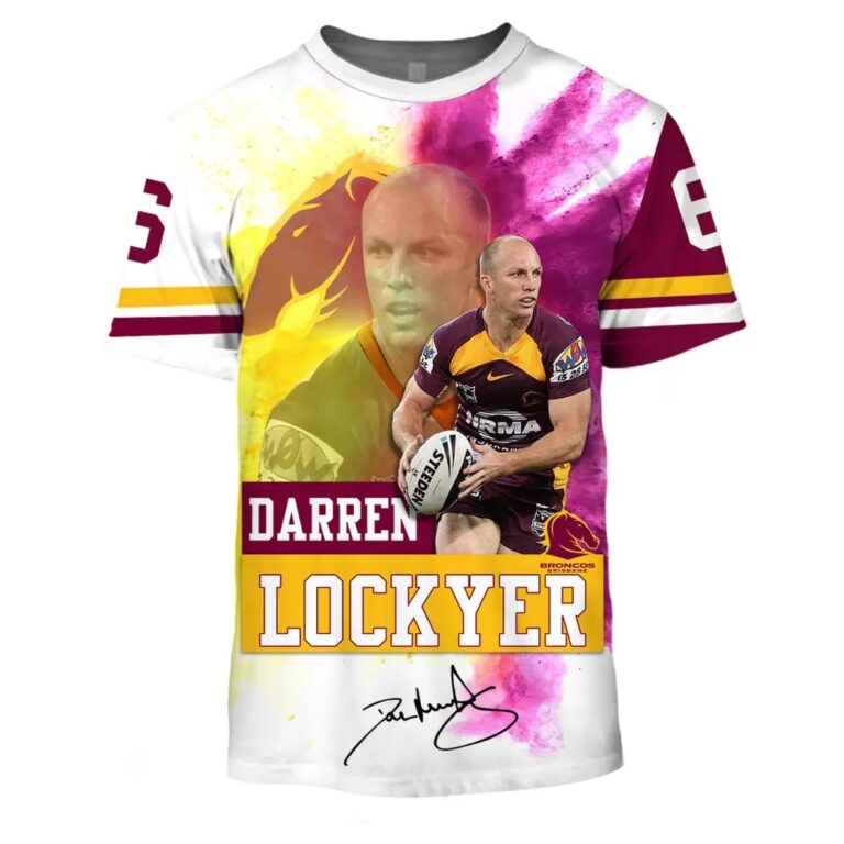 NRL Brisbane Broncos Darren Lockyer T-Shirt