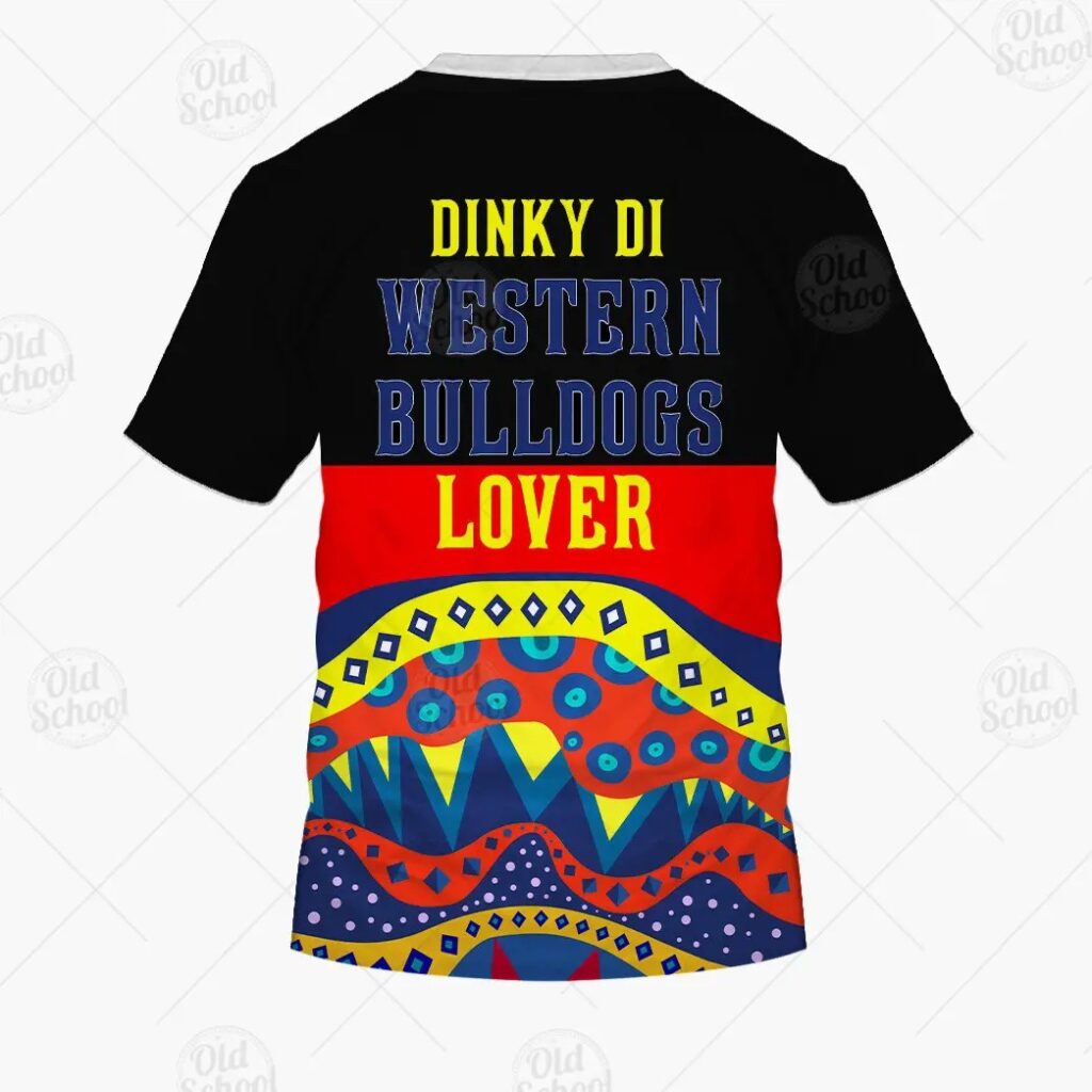 AFL Western Bulldogs Dinky Di Lover Aboriginal Flag x Indigenous T-Shirt