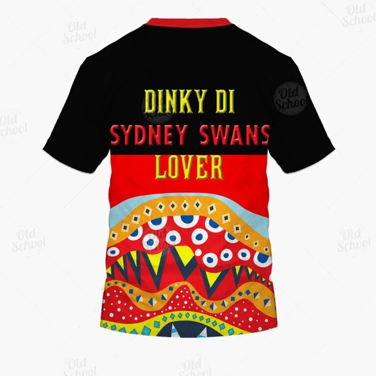 AFL Sydney Swans Dinky Di Lover Aboriginal Flag x Indigenous T-Shirt