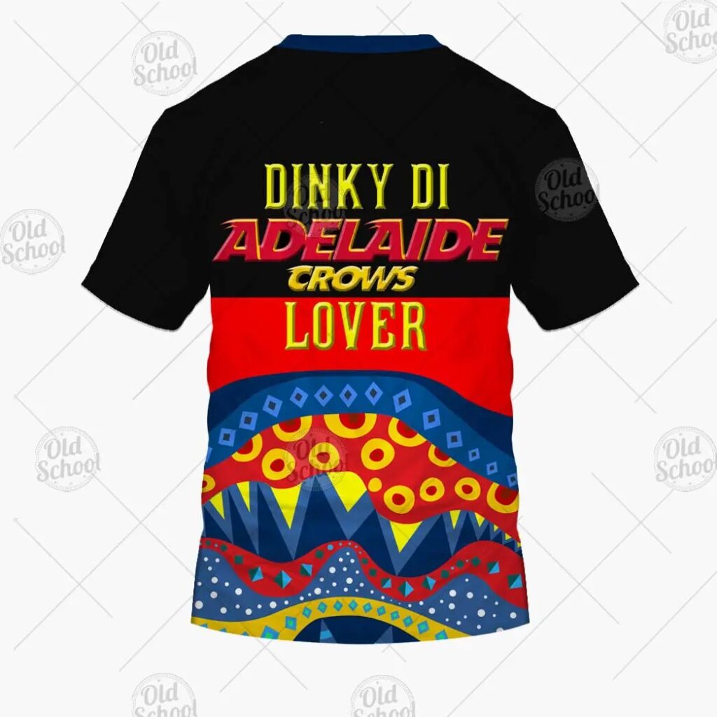 AFL Adelaide Crows Dinky Di Lover Aboriginal Flag x Indigenous T-Shirt