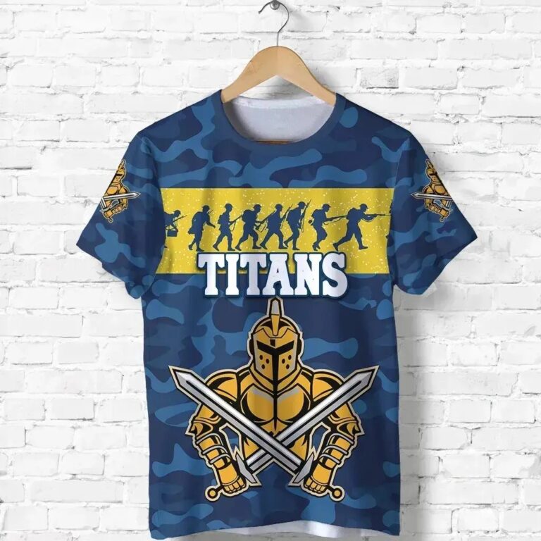 NRL Gold Coast Titans Anzac Country Style T-Shirt
