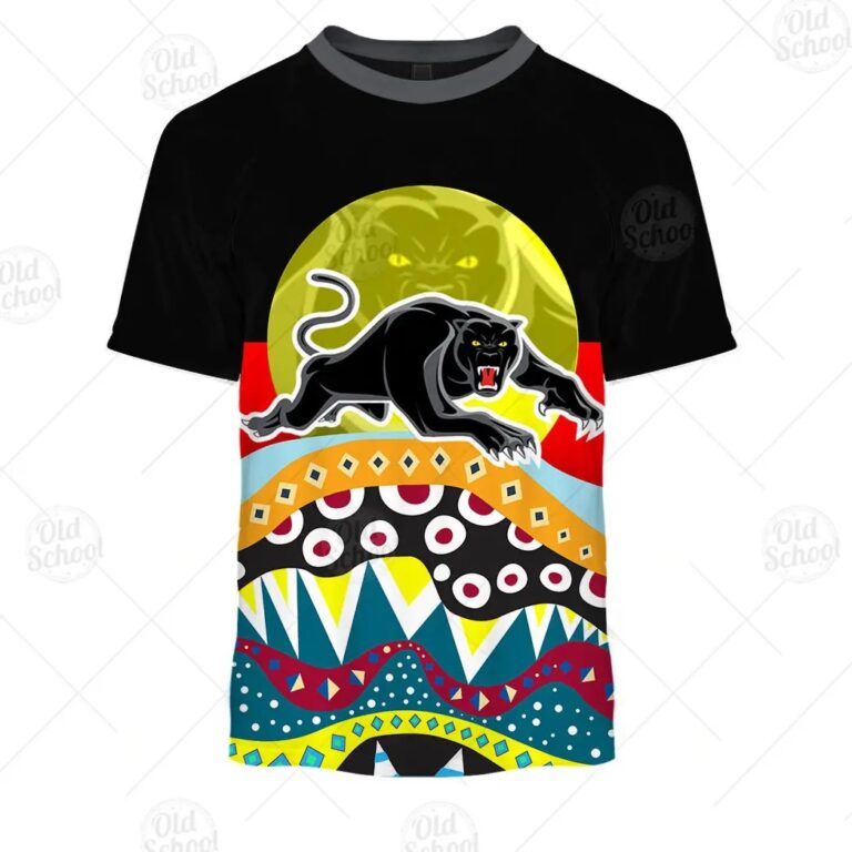 NRL Penrith Panthers Dinky Di Lover Aboriginal Flag x Indigenous T-Shirt