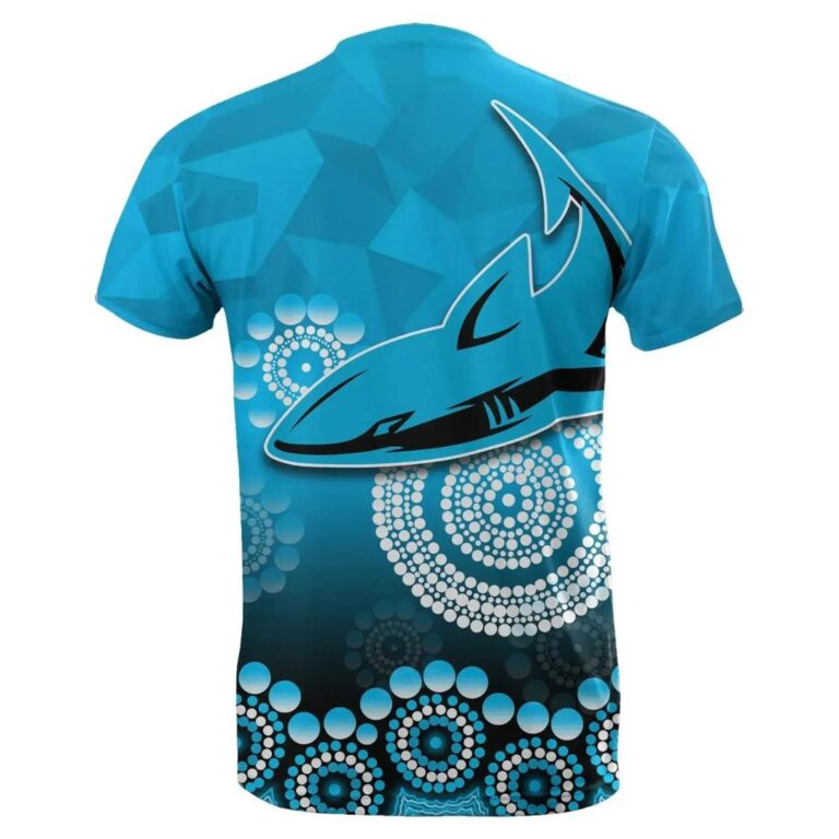 NRL Cronulla-Sutherland Sharks Aboriginal Mix 3D Patterns T-Shirt