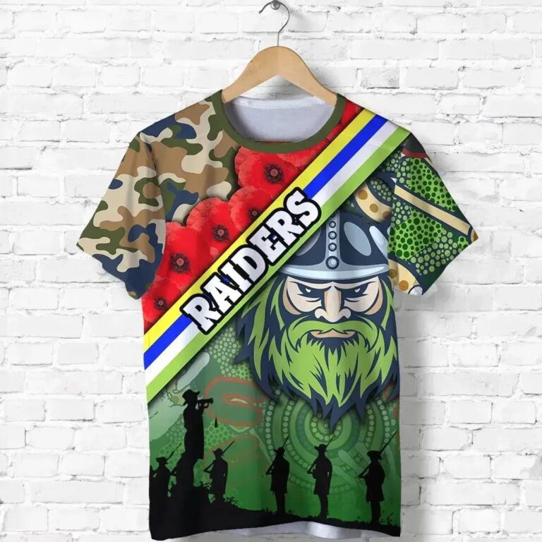 NRL Canberra Raiders Anzac Day T-Shirt