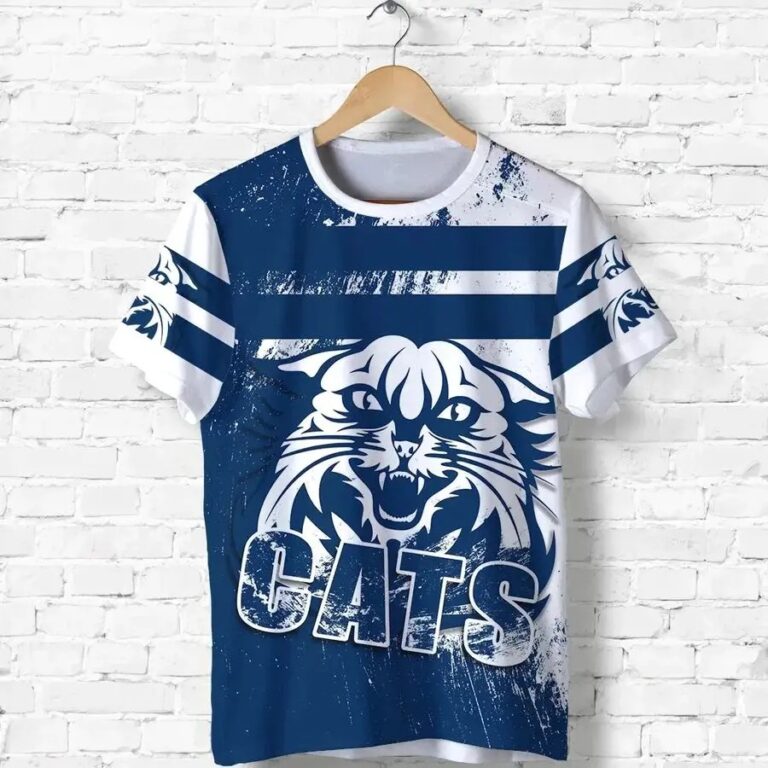 AFL Geelong Cats Style Grunge T-Shirt
