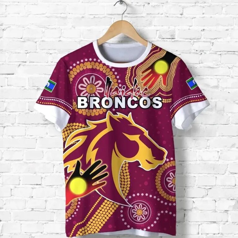 NRL Brisbane Broncos Naidoc Week T-Shirt