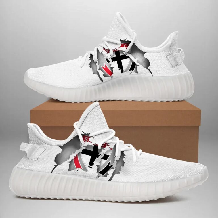 AFL St Kilda Saints Tearing Open Logo Yeezy Boost Sneakers
