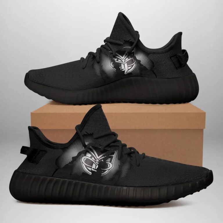 NRL New Zealand Warriors Tearing Open Logo Yeezy Boost Sneakers