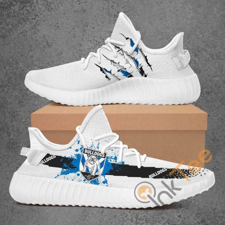 NRL Canterbury-Bankstown Bulldogs Tearing Open Logo Yeezy Boost Sneakers V1