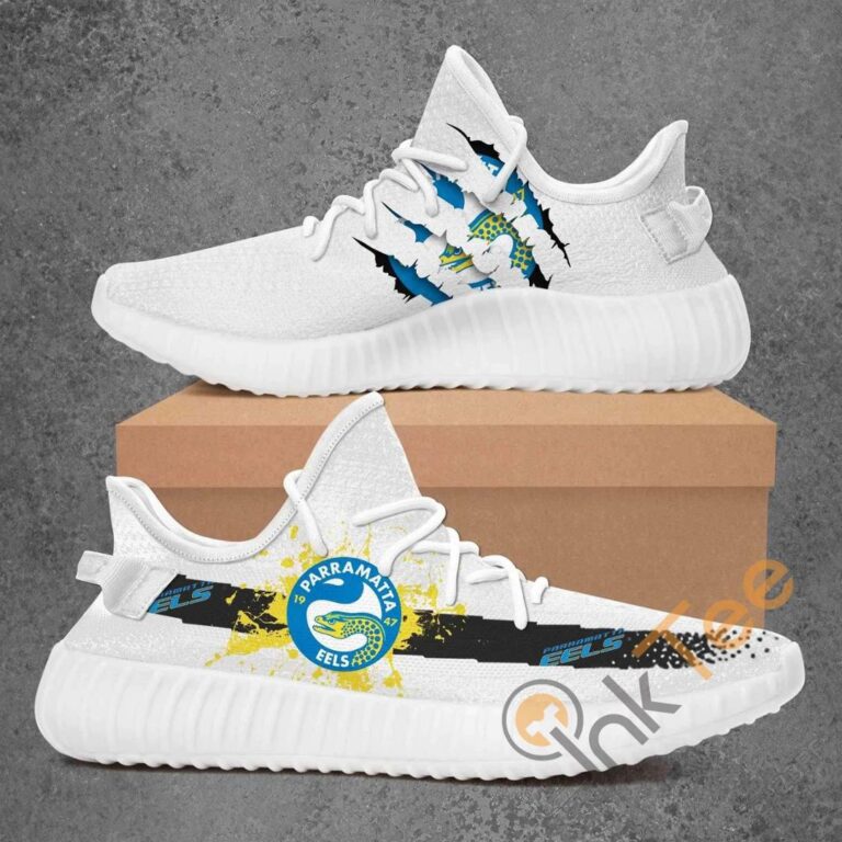 NRL Parramatta Eels Tearing Open Logo Yeezy Boost Sneakers