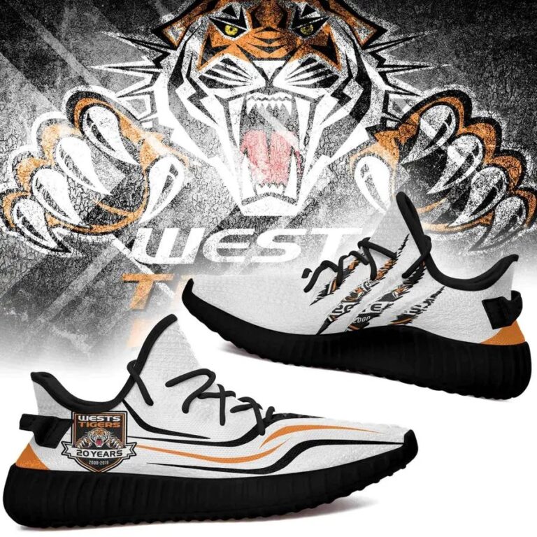 NRL Wests Tigers Yeezy Boost Sneakers V2
