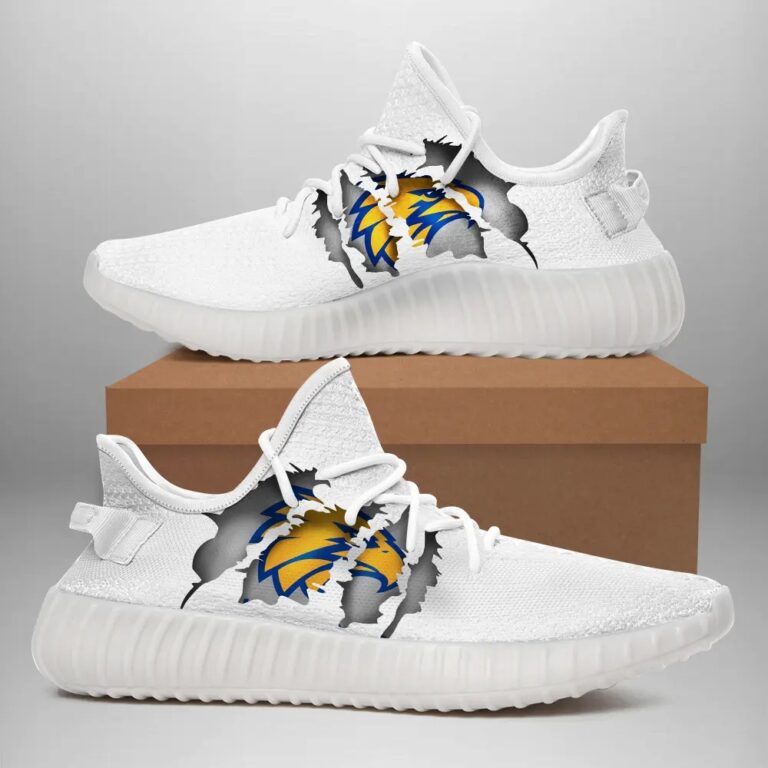 AFL West Coast Eagles Tearing Open Logo Yeezy Boost Sneakers