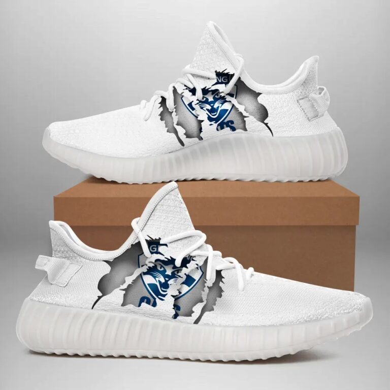 AFL Geelong Cats Tearing Open Logo Yeezy Boost Sneakers