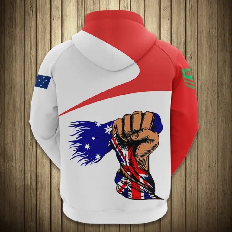 NRL Sydney Roosters Australian Flag Zip Up Hoodie