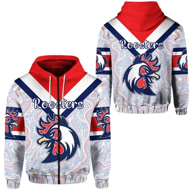 NRL Sydney Roosters Indigenous Zip Up Hoodie
