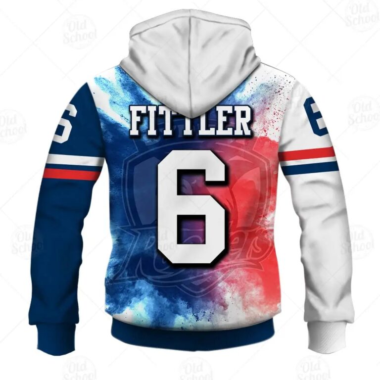 NRL Sydney Roosters Legend Brad Fittle Zip Up Hoodie