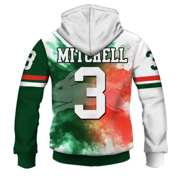 NRL South Sydney Rabbitohs Latrell Mitchel Zip Up Hoodie