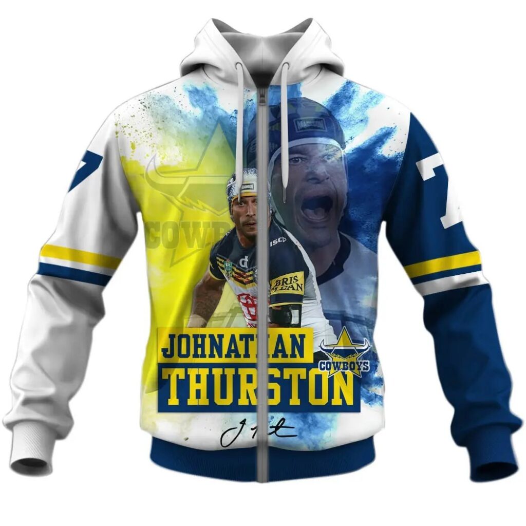 NRL North Queensland Cowboys – Johnathan Thurston Zip Up Hoodie