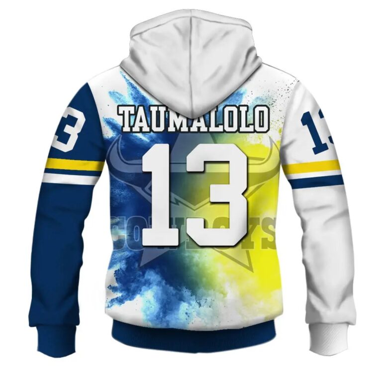 NRL North Queensland Cowboys Jason Taumalolo Zip Up Hoodie