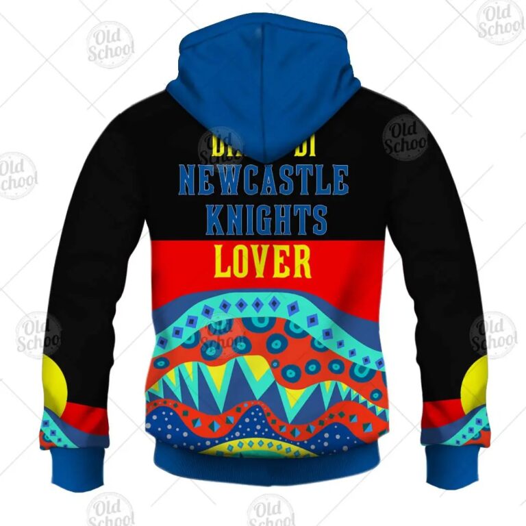 NRL Newcastle Knights Dinky Di Lover Aboriginal Flag x Indigenous Zip Up Hoodie