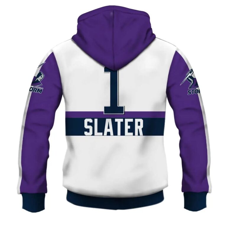 NRL Melbourne Storm Billy Slater Zip Up Hoodie