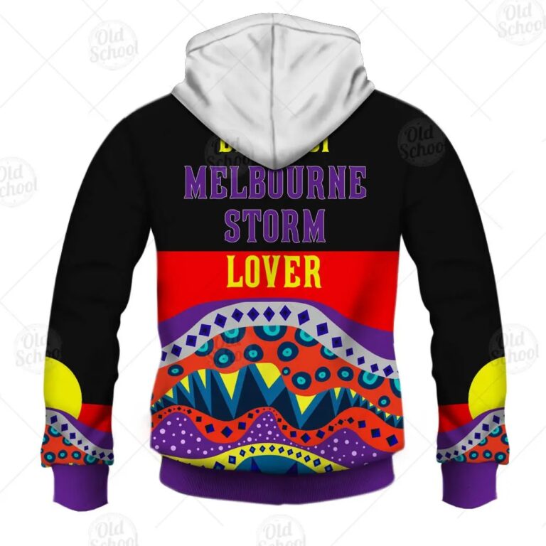 NRL Melbourne Storm Dinky Di Lover Aboriginal Flag x Indigenous Zip Up Hoodie