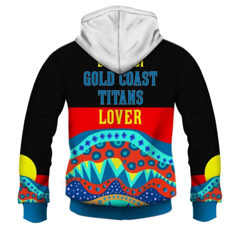 NRL Gold Coast Titans Dinky Di Lover Aboriginal Flag x Indigenous Zip Up Hoodie