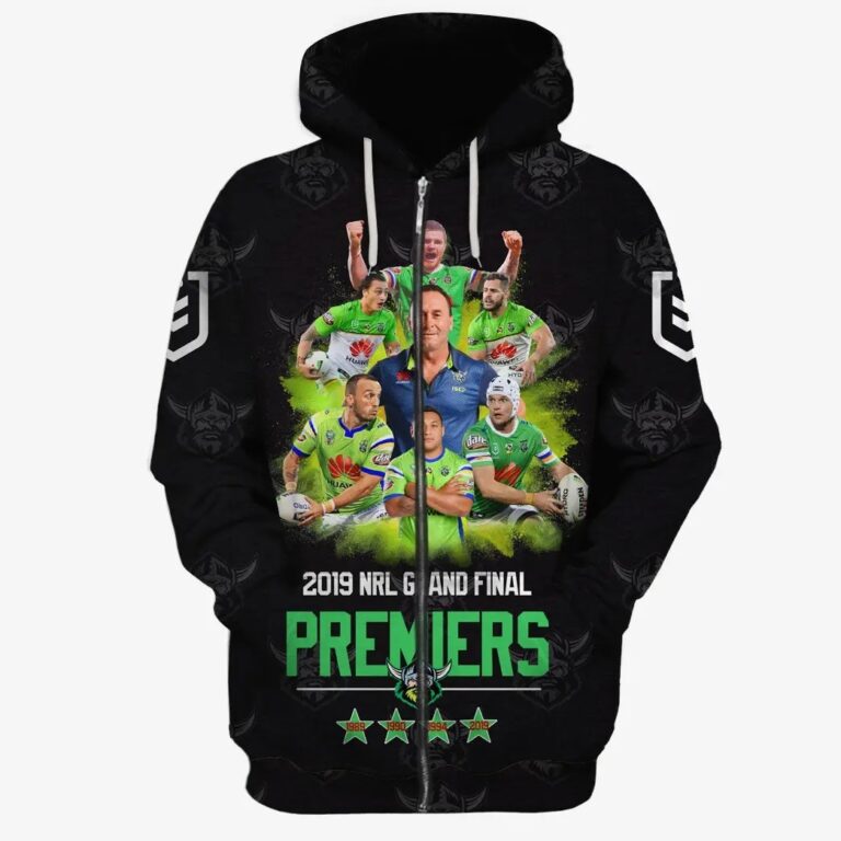 NRL Canberra Raiders 2019 Grand Final Zip Up Hoodie
