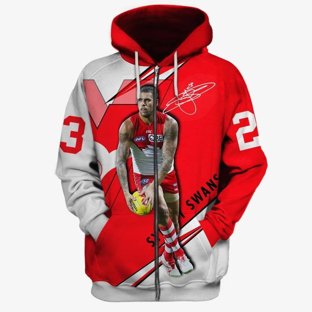 AFL Sydney Swans Lance Franklin #23 Zip Up Hoodie