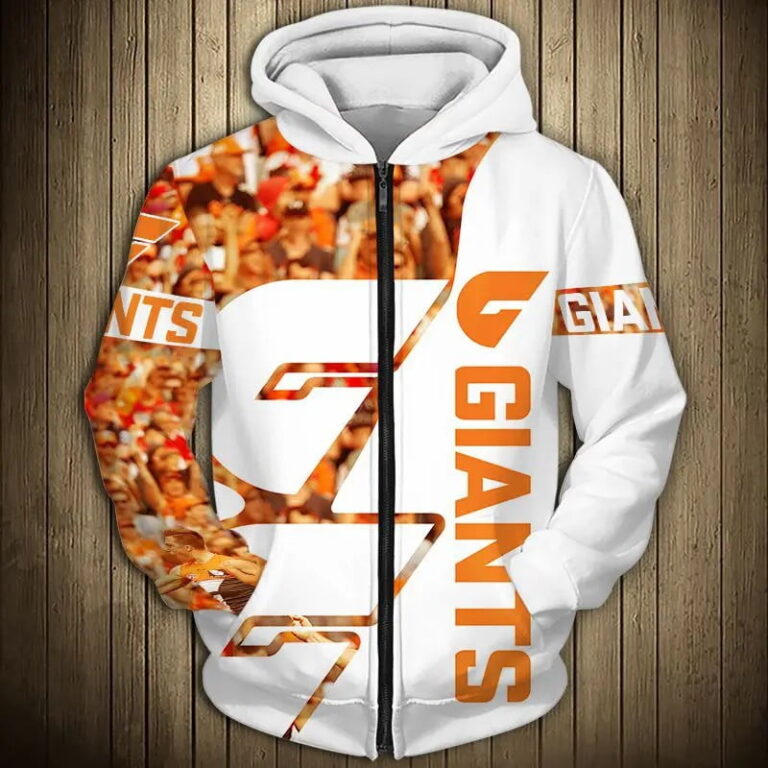 AFL Greater Western Sydney Giants Orange White Zip Up Hoodie