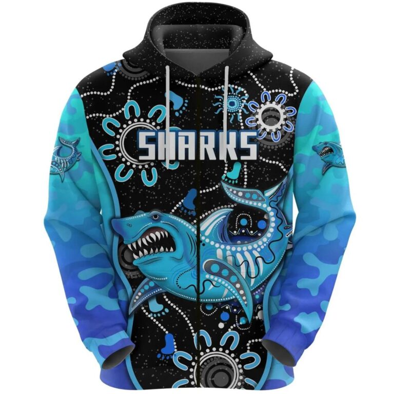 NRL Cronulla-Sutherland Sharks Anzac Day Zip Up Hoodie