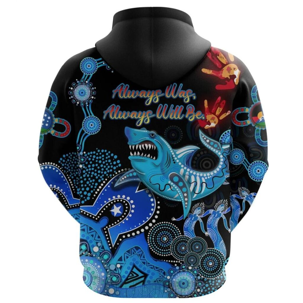 NRL Cronulla-Sutherland Sharks Naidoc Zip Up Hoodie