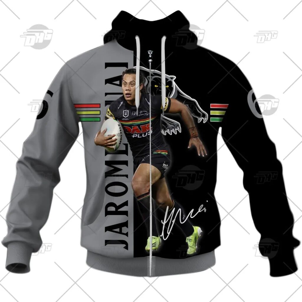 NRL Penrith Panthers Jarome Luai Elite Player Style Zip Up Hoodie
